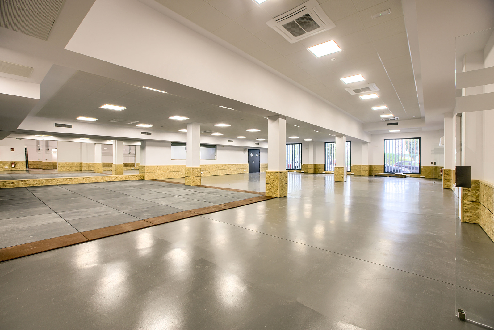 Sala de ejercicio del Centro Deportivo de la Facultad de INEF de la Universidad Politécnica de Madrid