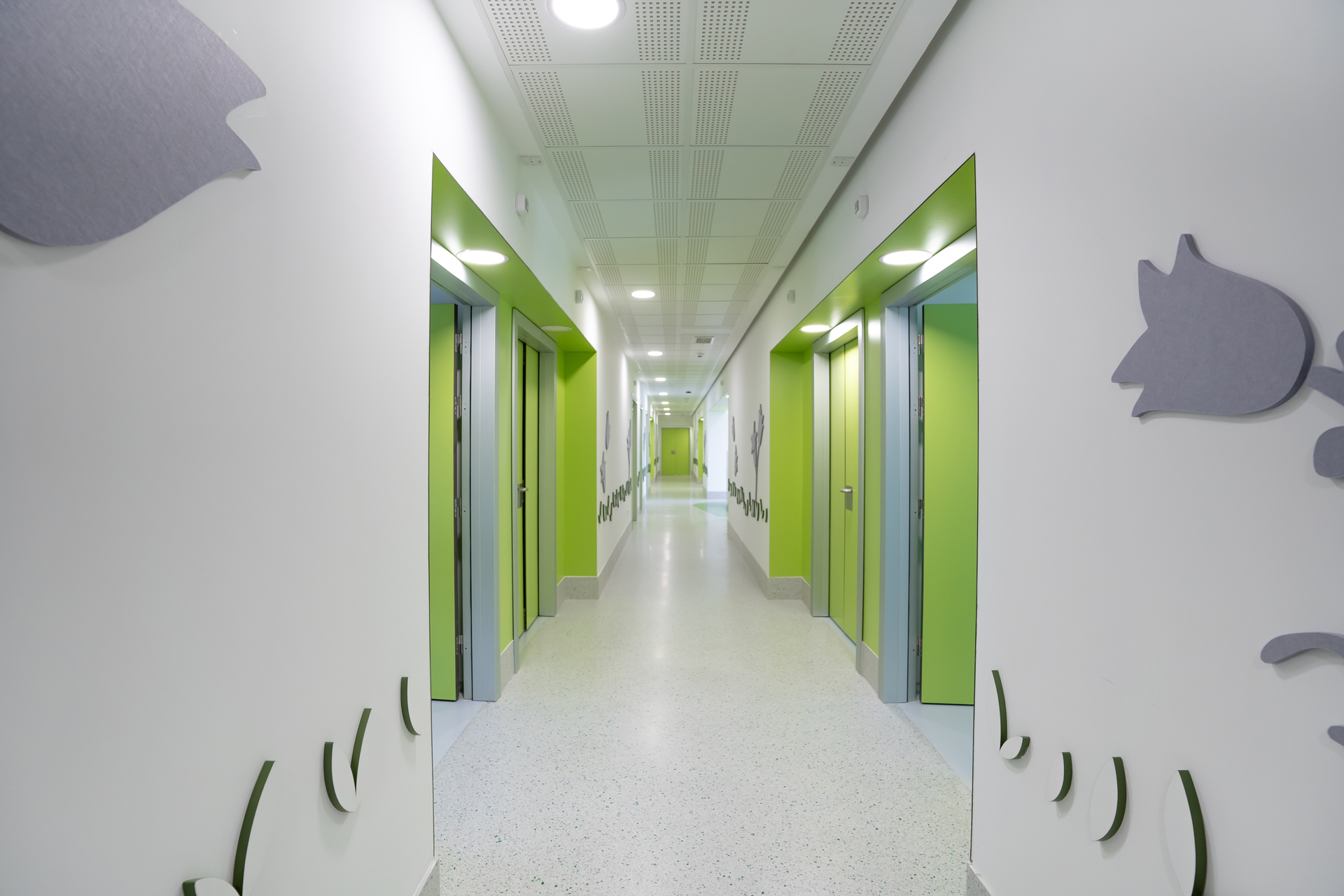 Interior del ala San Vicente del Hospital Niño Jesús de Madrid
