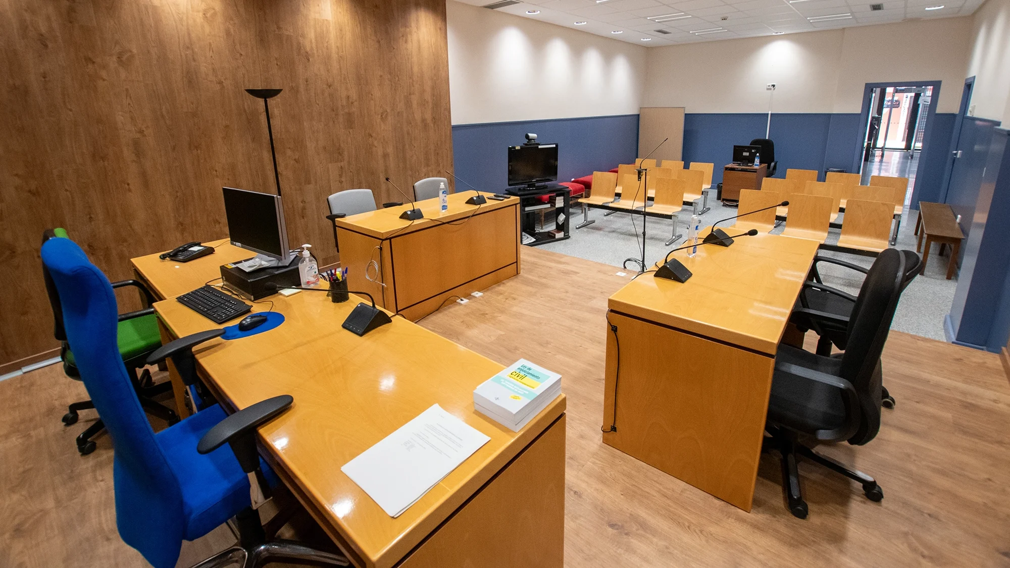 Sala judicial de la sede judicial de Almadén